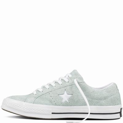 Converse One Star Cotton Candy Low Tops Mens - Green/White/Black Shoes (107IPRLJ)